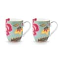 PIP Studio Krus og kopper med hank Blooming Tales Krus - 2 stk. i Blue, 200 ml, 1