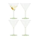 Bodum Cocktailglas Oktett Kvadrant Martiniglas - 4 stk. i Grøn, 1