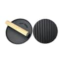 Carl Victor Grillredskaber Burgerpresser i Sort/Rillet overflade, 1