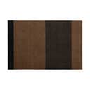 Tica Copenhagen Dørmåtter Stripes Horisontal Gulvmåtte i brun/cognac/sort, B60 x L90 cm, 1