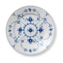 Royal Copenhagen Kagetallerkener Musselmalet Riflet Tallerken i 17 cm, 1