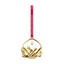 Georg Jensen Juleophæng Christmas Collectibles CC 2004/2023 Jubilæumsjuleuro i Guldfarvet, 1