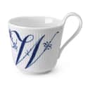 Royal Copenhagen Krus og kopper med hank Alfabet Kollektion Højhankskop - W i W krus, 1