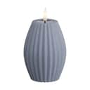Deluxe Homeart LED-lys Real Flame Flame LED Rillelys i Ice Blue, H10 x Ø7,5 cm, 1