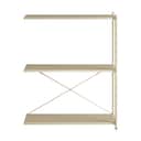 Novoform Reoler og tilbehør Arturo 3-Etagers tilbygningsreol i Desert Sand, 91 cm, 1