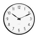 Arne Jacobsen Vægure Station Vægur i Sort/Hvid, 16 cm, 1