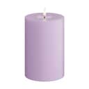 Deluxe Homeart LED-lys Real Flame LED Bloklys i Lavendel, 15 cm, 1
