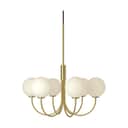 Herstal Pendler Ballon Pendel i Satin brass/Opal glas, 1