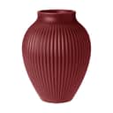 Knabstrup Keramik Vaser Riller Vase i Soft cherry, 20 cm, 1