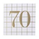 CASA Living Kort Kort - 70 i hvid;guld, 1