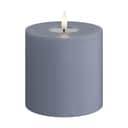 Deluxe Homeart LED-lys Real Flame LED Bloklys i Ice blue, 10 cm, 1