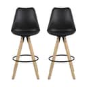 CASA Living Barstole Dima Barstol - 2 stk i Sort, 1