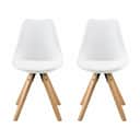 CASA Living Spisebordsstole Dima Spisebordsstol - 2 stk. i Hvid, 1