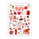 Poster&Frame Plakater Plakat - Yndlingsfarver i B50 x L70 cm, 1