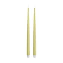 Deluxe Homeart LED-lys Real Flame LED Kertelys - 2 stk. i Lys gul, 38 cm, 1
