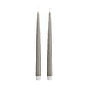Deluxe Homeart LED-lys Real Flame LED Kertelys m. lak - 2 stk. i Sand , 28 cm, 1