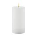Sirius LED-lys Sille Genopladelig LED Bloklys i Hvid, H20 x Ø10 cm, 1