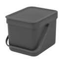 Brabantia Spande uden pedal Sort & Go Affaldsspand i Grå, 6 L, 1