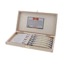 Jean Dubost Bordknive Laguiole Kniv - 6 stk. i Hvid, 1