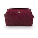 PIP Studio Toilettasker Quiltey Days Kosmetiktaske - Ekstra stor i Dark Pink, 1