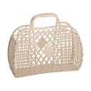 Sun Jellies Øvrigt interiør Retro Basket Small Retro Taske - Lille i Latte B 11 x L 31 x H 25,5 cm, 1
