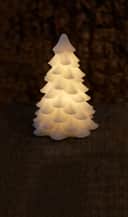 Sirius LED-lys Clara Carla Juletræ Vokslys i Hvid, 19 cm, 1