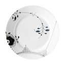 Royal Copenhagen Frokosttallerkener Sort Mega Riflet Frokosttallerken #2 i Frokosttallerken Motiv #2  x Ø22 cm, 1