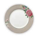 PIP Studio Frokosttallerkener Blushing Birds Blushing Bird Tallerken i khaki , 26,5 cm, 1