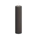 Deluxe Homeart LED-lys Real Flame LED Bloklys i Mokka , 20 cm, 1
