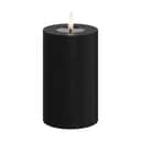 Deluxe Homeart LED-lys Real Flame LED Bloklys i Sort, 12,5 cm, 1