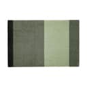 Tica Copenhagen Dørmåtter Stripes Horisontal Gulvmåtte i lysegrøn/støvetgrøn/mørkegrøn, B40 x L60 cm, 1