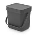 Brabantia Spande uden pedal Sort & Go Affaldsspand i Grå, 3 L, 1