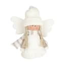 Casa Christmas Julefigurer Filtengel i Hvid, 1