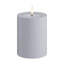 Deluxe Homeart LED-lys Real Flame LED Udendørs Bloklys i Støvet Blå, H10 x Ø7,5 cm, 1