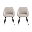 CASA Living Spisebordsstole Clara Spisebordsstol - 2 stk i Beige, 1
