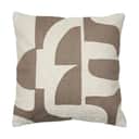 Broste Copenhagen Hovedpudebetræk Mundo Pudebetræk i Kangaroo Brown/Light Beige, 1