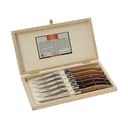 Jean Dubost Bordknive Laguiole Kniv - 6 stk. i Brun/Sort, 1