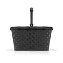 Reisenthel Indkøbskurve Carrybag Kurv i Sort med prikker, B48 x L28 cm, 1