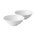 Royal Copenhagen Serveringsskåle Hvid Riflet Skåle - 2 stk. i Hvid, 16 cm, 1