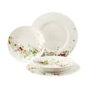 Rosenthal Kagetallerkener Brillance Fleurs Sauvages Sæt - 4 dele i Hvid / Multifarvet, 1