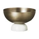 Lene Bjerre Serveringsfade Marmilla Dekorationsfad i Light gold/hvid, 1