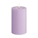 Deluxe Homeart LED-lys Real Flame LED Bloklys i Lavendel, 12,5 cm, 1