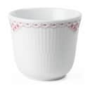 Royal Copenhagen Krus og kopper uden hank Koral Riflet Blonde Termokop i Hvid/koral, 1