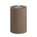 Deluxe Homeart LED-lys Real Flame LED Udendørs Bloklys i Mokka, 15 cm, 1