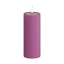 Deluxe Homeart LED-lys Real Flame LED Bloklys i Magenta , 12,5 cm, 1