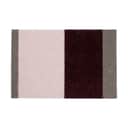 Tica Copenhagen Dørmåtter Stripes Horisontal Gulvmåtte i Bordeaux/Rosa/Sand, B40 x L60 cm, 1