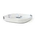 Royal Copenhagen Ovnfaste fade Blå Mega Riflet Fad i Koboltblå/hvid, B30 x L30 cm, 1