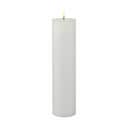 Sirius LED-lys Sille Genopladelig LED Bloklys i Hvid, H30 x Ø7,5 cm, 1