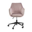 CASA Living Skrivebordsstole Nora Skrivebordsstol i Dusty rose/sort, 1