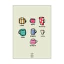 Poster&Frame Plakater Plakat - Weekly Cups i B50 x L70 cm, 1